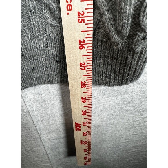 Express Women’s Gray Heather LS Turtleneck Wool Blend Sweater Sz Medium - Picture 5 of 6